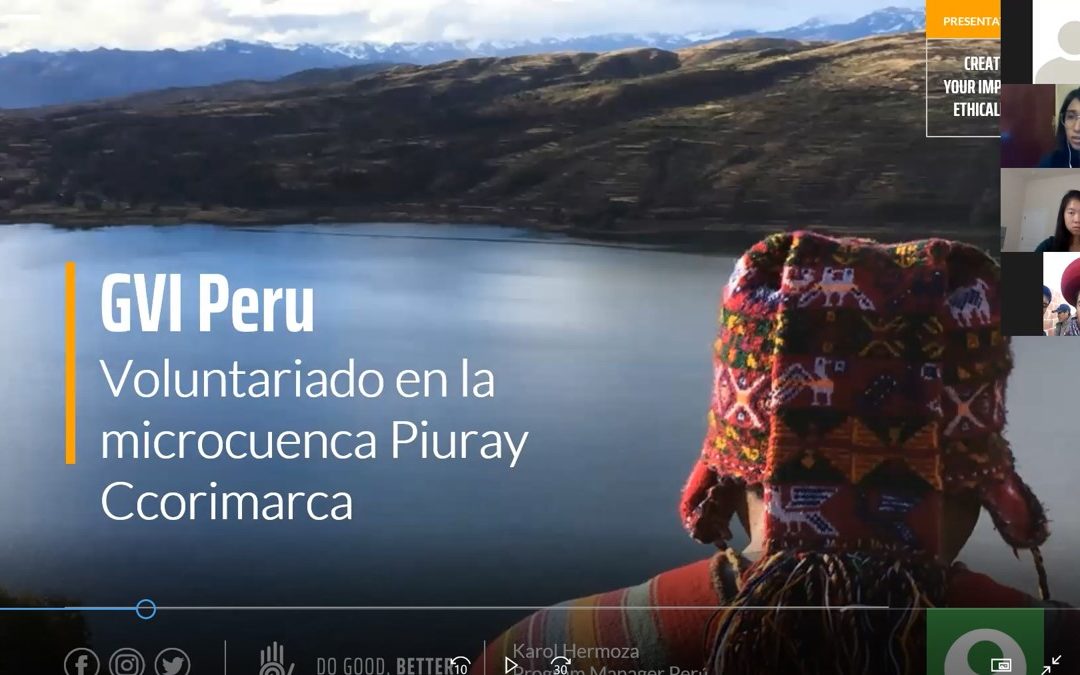 Meeting GVI Peru Volunteers and Community Members Online